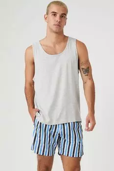 Полосатые плавки Forever 21, синий