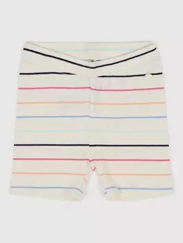 Полосатые шорты Gap, бежевый