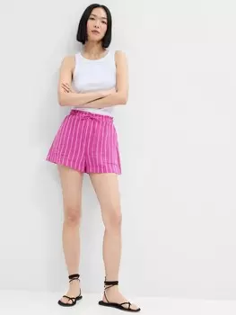 Полосатые шорты Gap, розовый