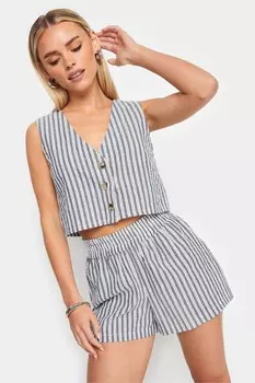 Полосатые шорты Pixiegirl Petite, синий