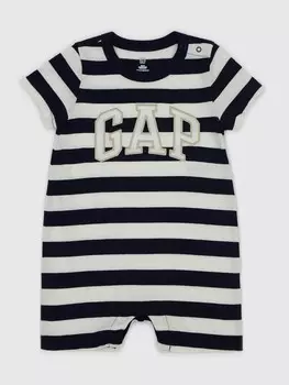 Полосатый комбинезон Gap, синий