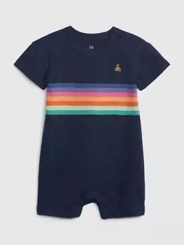 Полосатый комбинезон Gap, синий