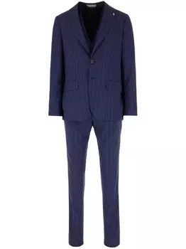 Полосатый костюм Corneliani, синий
