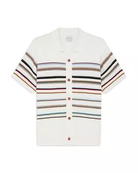 Полосатый свитер-поло Paul Smith, слоновая кость/кремовый