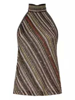 Полосатый топ Missoni, черный