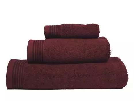 Полотенца Framsohn Terry Cotton Premium 67x140 см Бордо, бордовый