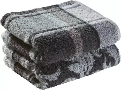 Полотенце для душа Erwin Mller 2er-Pack 117440, 70x1x140 см, серый