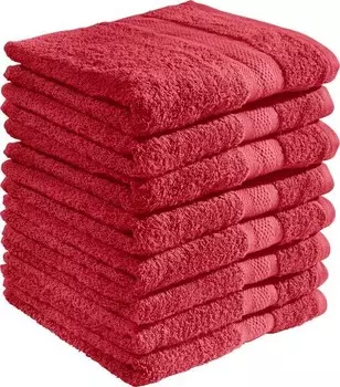 Полотенце для душа REDBEST 8er-Pack 166399, 70x1x140 см, красный