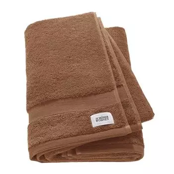 Полотенце для душа SCHNER WOHNEN коллекция CUDDLY синее 70 x 140 см Schner Wohnen Kollektion, коричневый