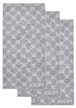 Полотенце для рук Joop! Classic / Infinity 3er Pack, 100x10x50 см цвет grau cornflower