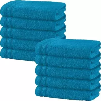Полотенце Erwin Mller 10er-Pack 162962, 50x1x80 см, бирюзовый