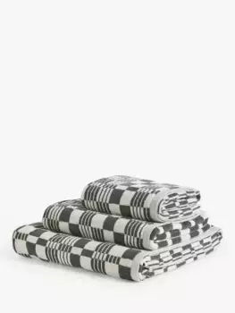 Полотенце John Lewis Check, цвет graphite