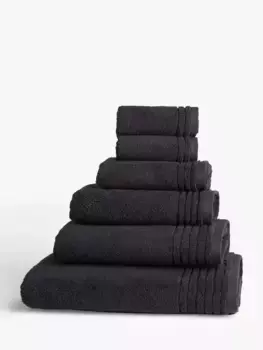Полотенце John Lewis Ultra Soft Cotton, черный