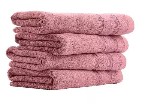 Полотенце Uncover by Schiesser Brooklyn 4-teilig, 50x1x100 см, старый розовый