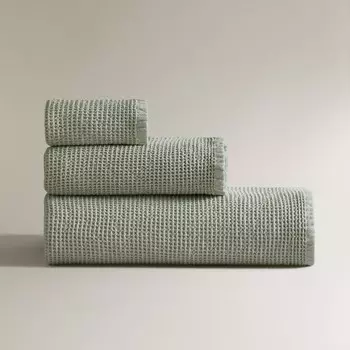 Полотенце Zara Home Waffle-Texture, бирюзовый