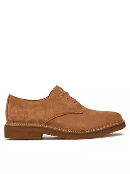 Полуботинки Clarks, коричневый
