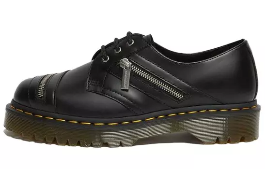 Полуботинки Dr. Martens 1461 Bex Zip Leather Shoes 'Black' Unisex