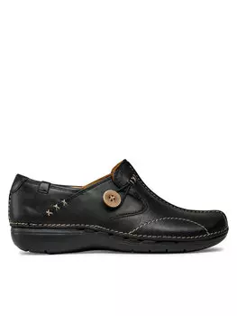 Полуботинки Un Loop Clarks, черный