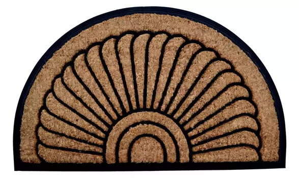 Полукруглый коврик Imports Decor 24 х 36 дюймов, коричневый
