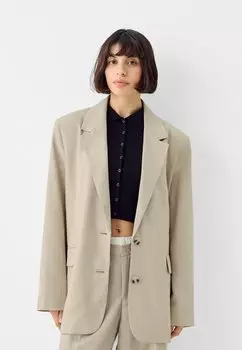 Полупальто RELAXED Bershka, цвет camel