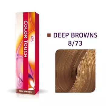 Полуперманентная краска для волос без аммиака 8/73 60мл Wella Color Touch 8/73