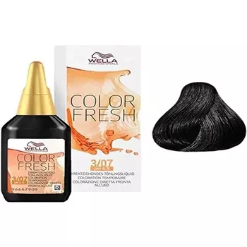 Полуперманентная краска для волос Color Fresh № 3/07 Dark Natural Brown Brown 75 мл, Wella