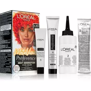 Полуперманентная краска для волос L’Oral Paris Prfrence Meta Vivids оттенок 6.403 Meta Coral 1 шт L'Oreal Paris