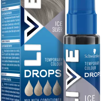 Полуперманентная краска для волос ледяное серебро, 30 мл Live Drops, цвет ice silver