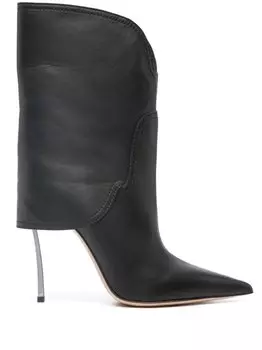 Полусапоги на шпильке Casadei, черный