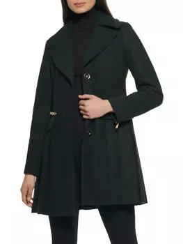 Полушерстяное полупальто со складками Guess Forest