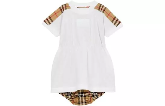 Ползунки Burberry, белый