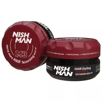 Помада для волос, 100 мл Nishman M3 matte paste mess up