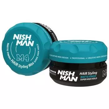 Помада для волос, 100 мл Nishman M4 matte finish super high hold