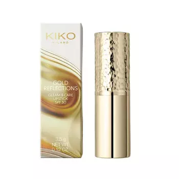Помада Gold Reflections Gleam & Care Lipstick SPF30 кремовая питательная помада 06 Экзотический арбуз 3,5 г KIKO Milano