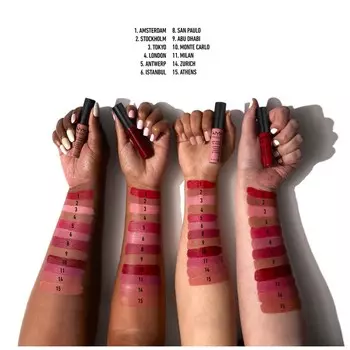 Помада NYX Professional Makeup Soft Matte Lip Cream, Copenhagen / 8 ml