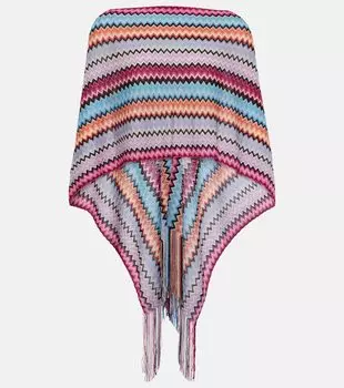 Пончо с зигзагом Missoni, мультиколор