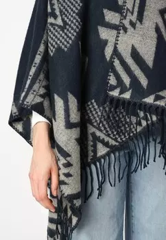 Пончо VMZIKKA PONCHO Vero Moda, темно-синий