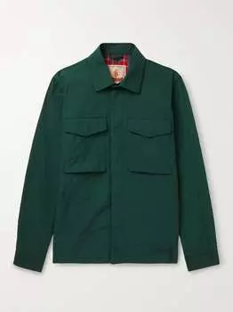 Поплиновая рубашка BARACUTA, зеленый