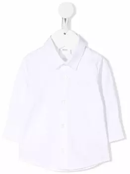 Поплиновая рубашка BOSS Kidswear, белый