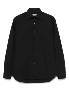 Поплиновая рубашка Canali, черный
