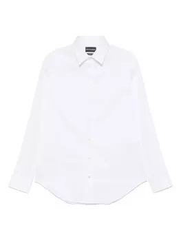 Поплиновая рубашка Emporio Armani, белый