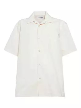 Поплиновая рубашка Jil Sander, белый