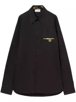 Поплиновая рубашка PUCCI, черный