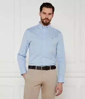 Поплиновая рубашка Regular fit Tommy Hilfiger, синий