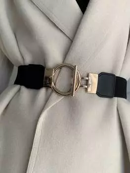 Пояс эластичный женский, черный