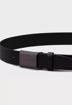 Пояс BEVELED PLAQUE Calvin Klein, черный
