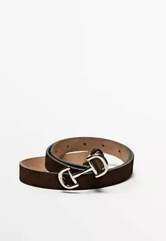 Пояс Massimo Dutti, темно-коричневый