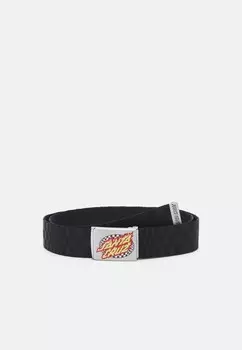 Пояс OVAL CHECK FLAME BELT UNISEX Santa Cruz, черный