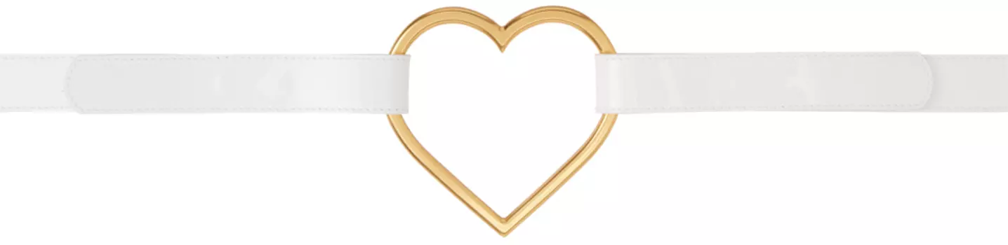 Пояс с белым сердцем Blumarine