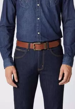 Пояс STITCHED Wrangler, коричневый